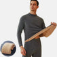 Men’s Winter Thermal Underwear Set with Mock Neck Design
