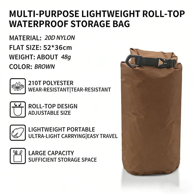 Ultralight Waterproof Dry Bag for Swimming Paddle Outdoor Adventures