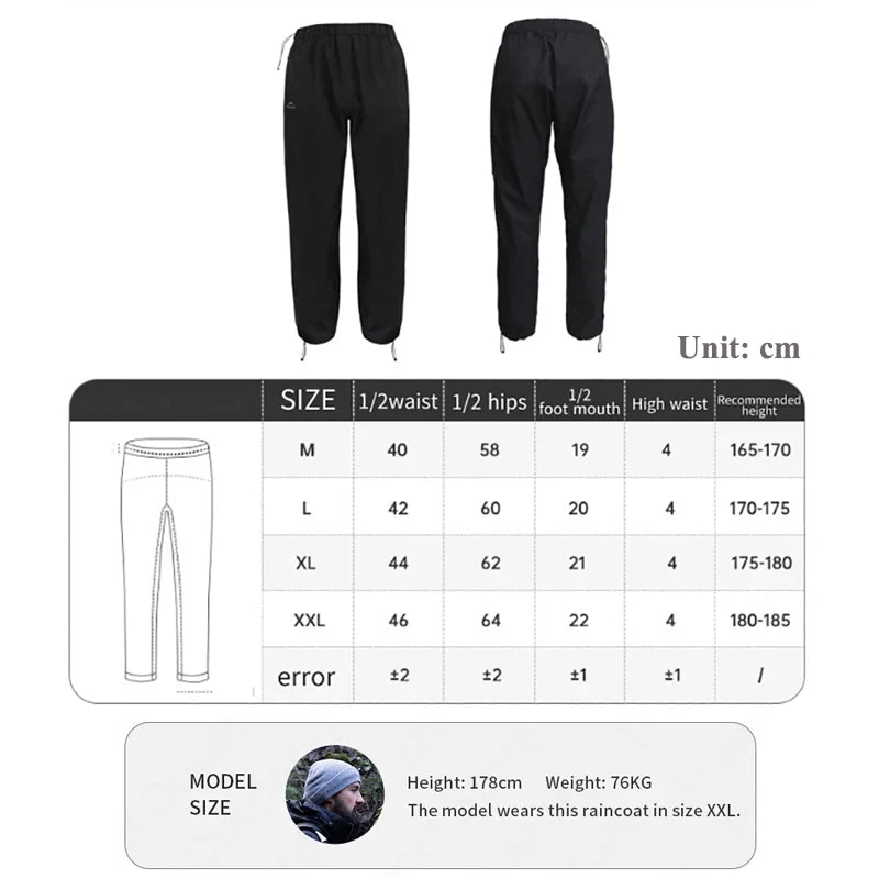 Waterproof Windproof Hiking Pants for Camping Fishing Outdoor Adventures