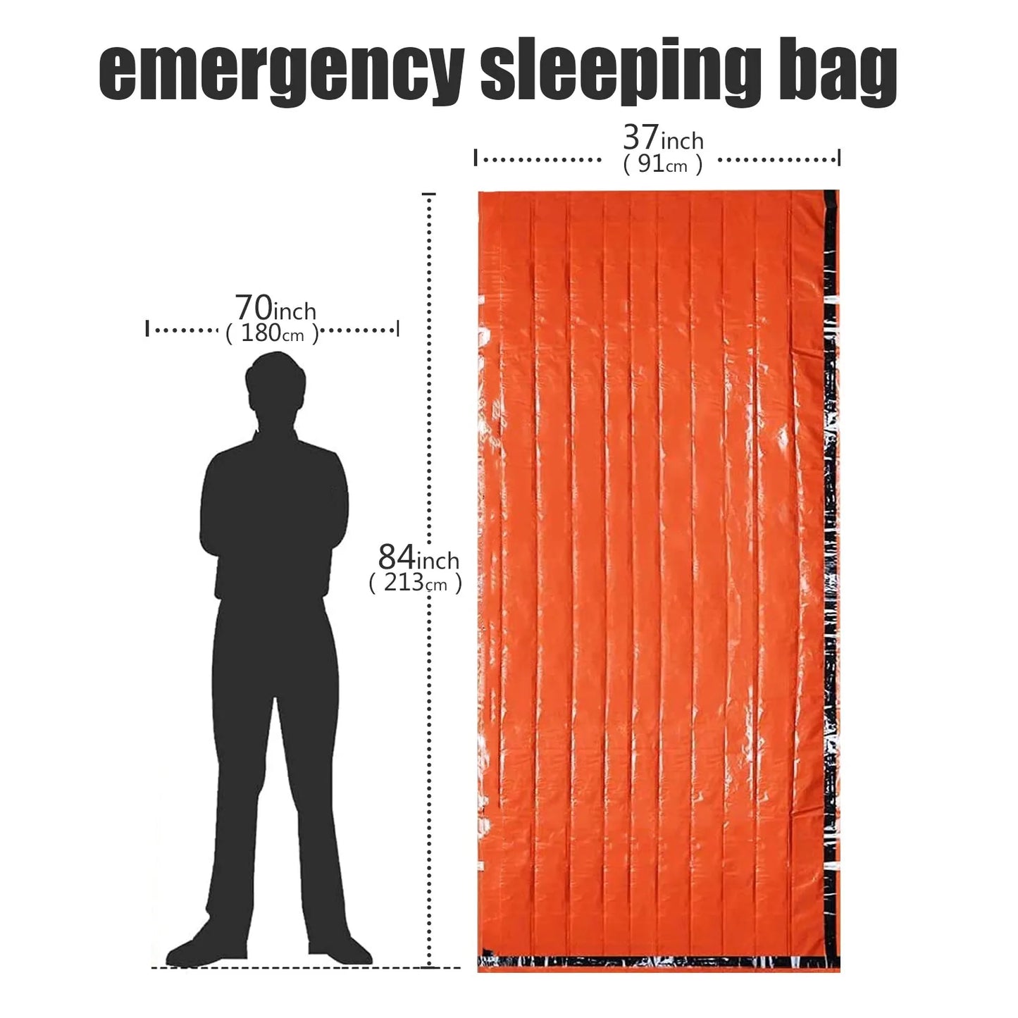 Waterproof Emergency Survival Sleeping Bag for Camping Outdoor Adventures