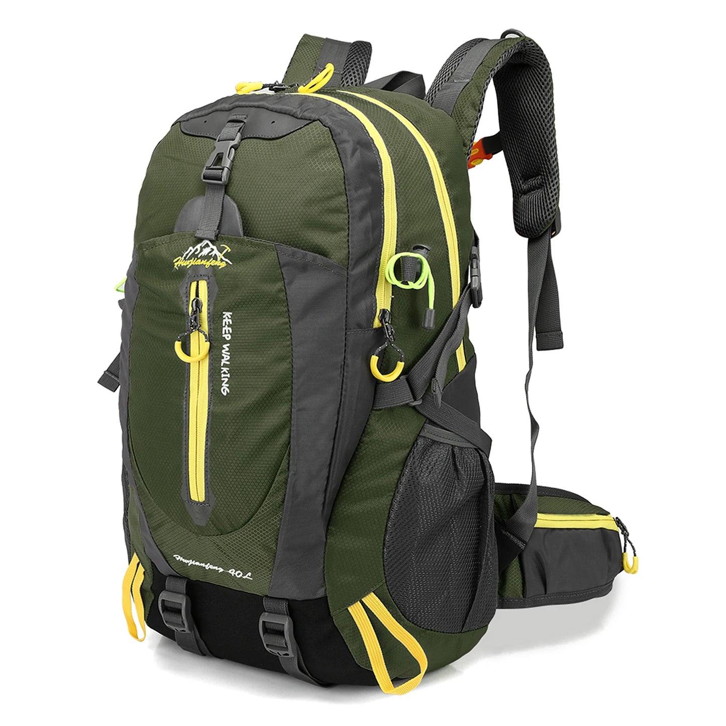 40L Water Resistant Hiking Backpack with Laptop Compartment Travel Daypack