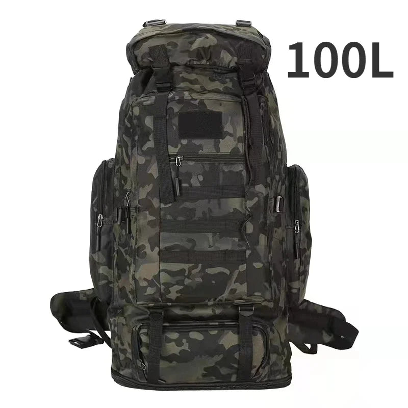 80L Tactical Backpack for Hiking Camping Travel Adventures