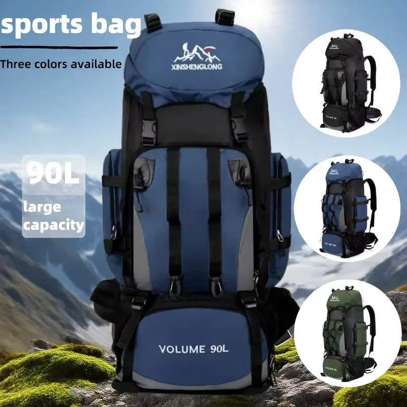 90L Waterproof Hiking Backpack for Camping Travel Adventures