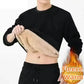 Men’s Warm Fleece Base Shirt for Winter Casual Comfort
