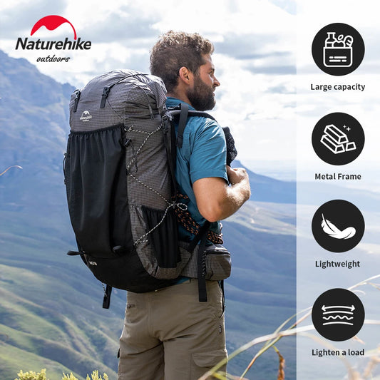 60L Waterproof Camping Backpack for Hiking Climbing Travel