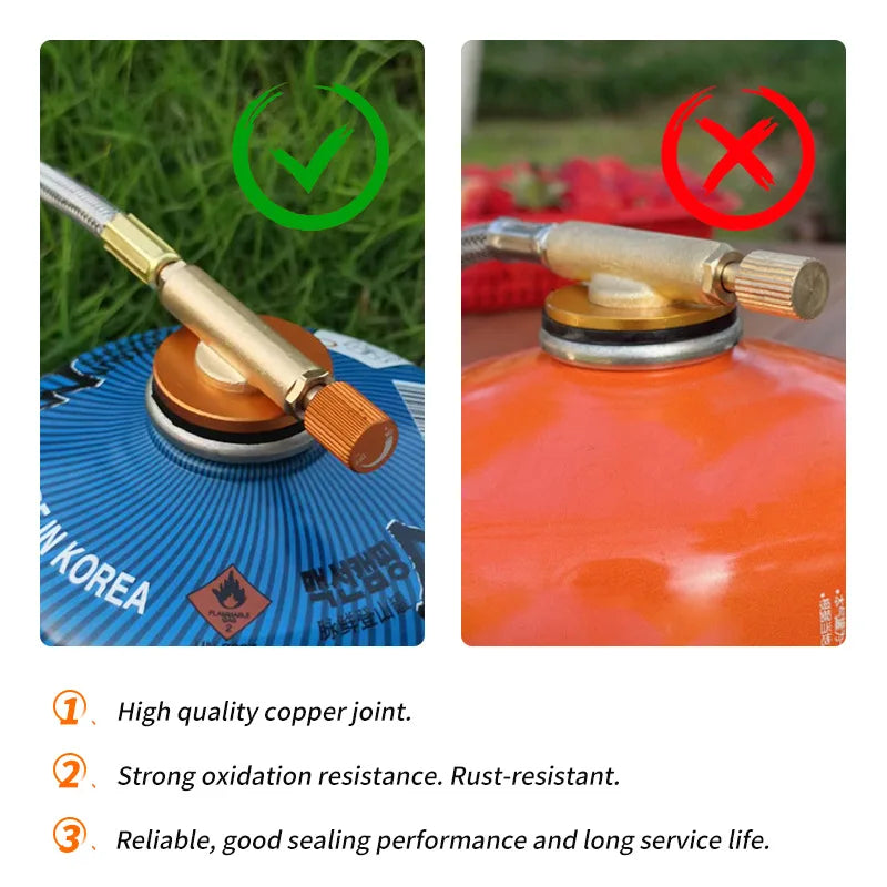 3-Burner Folding Gas Stove for Camping Outdoor Cooking Adventures