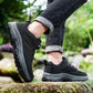 Men’s Anti-Slip Hiking Shoes with Rotating Buckle Design
