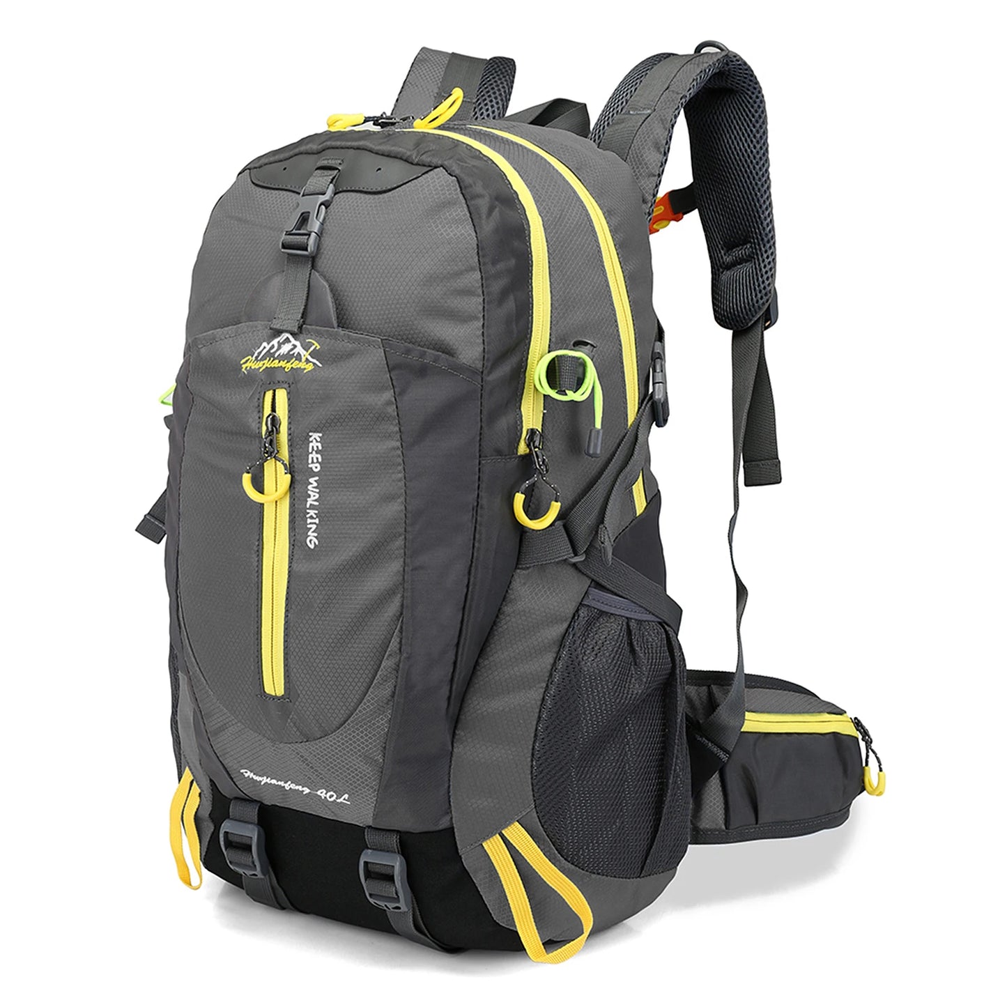 40L Water Resistant Hiking Backpack with Laptop Compartment Travel Daypack