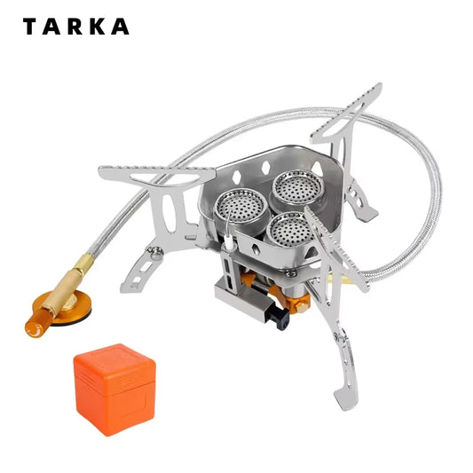 3-Burner Folding Gas Stove for Camping Outdoor Cooking Adventures