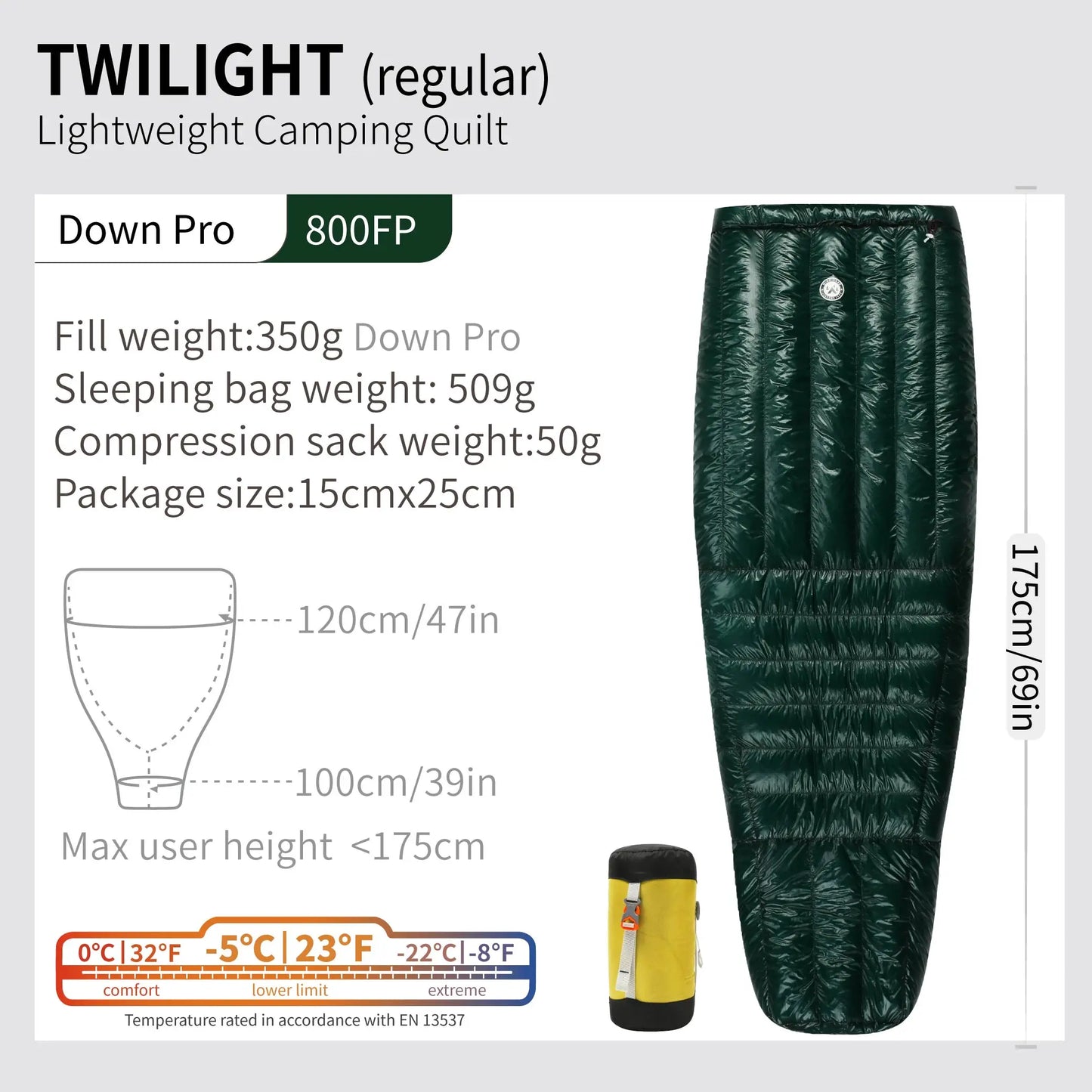 Ultralight Down Sleeping Bag for Winter Camping Hiking Adventures