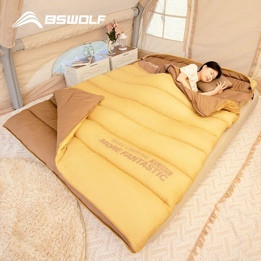 2-Person Camping Sleeping Bag for Winter Hiking Outdoor Adventures