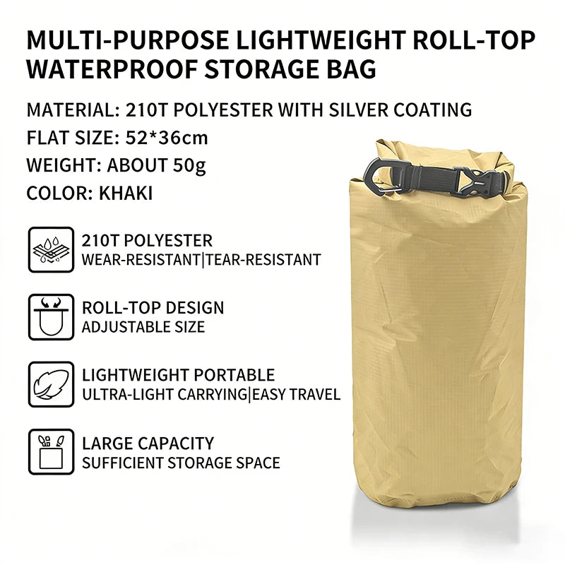 Ultralight Waterproof Dry Bag for Swimming Paddle Outdoor Adventures
