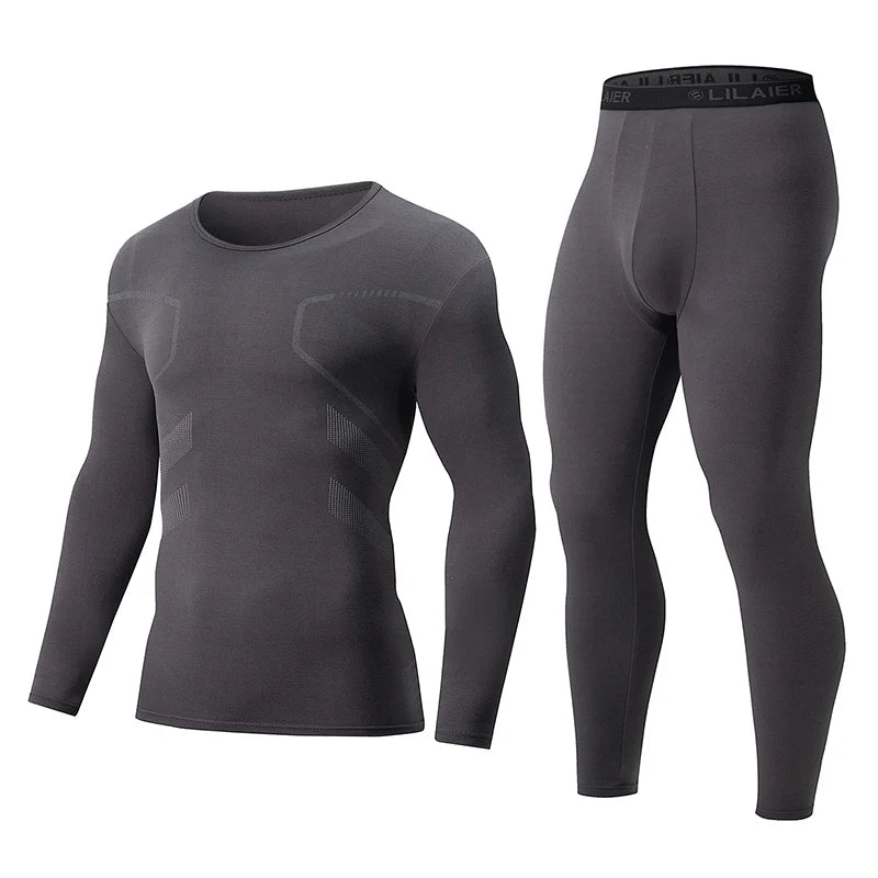 Men’s Thermal Underwear Set for Casual Winter Sports Activities