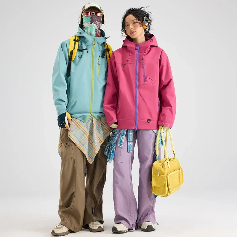 Unisex Waterproof Hiking Jacket for Camping Climbing Outdoor Adventures