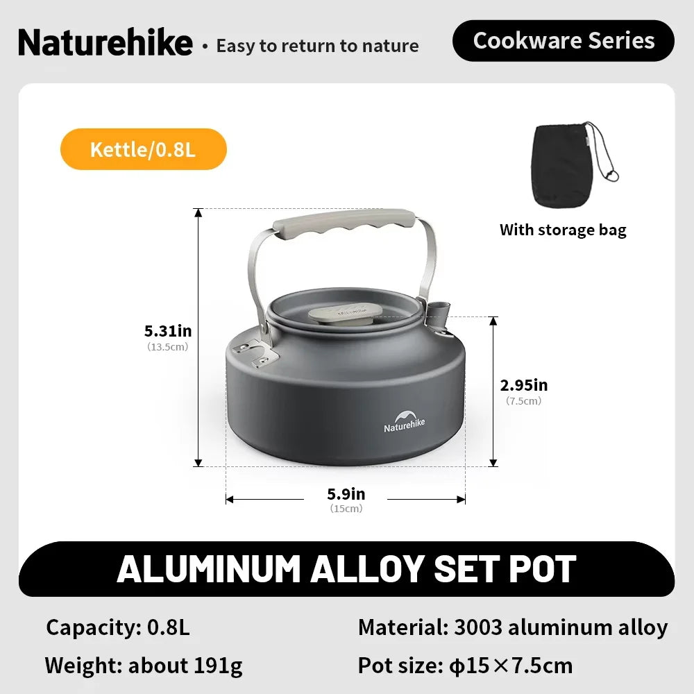 Portable Camping Cookware Kit for Outdoor Picnic Cooking Adventures