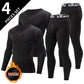 Men’s Thermal Underwear Set for Winter Sports Fitness Activities